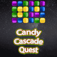 Candy Cascade Quest Game Logo